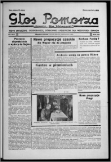 Głos Pomorza : dawniej "Głos Wąbrzeski" : pismo społeczne, gospodarcze, oświatowe i polityczne dla wszystkich stanów 1938.10.24 [i.e. 1938.10.25], R. 20, nr 123