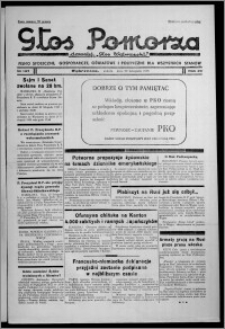 Głos Pomorza : dawniej "Głos Wąbrzeski" : pismo społeczne, gospodarcze, oświatowe i polityczne dla wszystkich stanów 1938.11.26, R. 20, nr 137