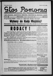 Głos Pomorza : dawniej "Głos Wąbrzeski" : pismo społeczne, gospodarcze, oświatowe i polityczne dla wszystkich stanów 1938.12.13, R. 20, nr 144