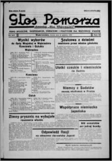 Głos Pomorza : dawniej "Głos Wąbrzeski" : pismo społeczne, gospodarcze, oświatowe i polityczne dla wszystkich stanów 1938.12.20, R. 20, nr 147