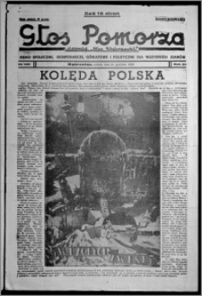 Głos Pomorza : dawniej "Głos Wąbrzeski" : pismo społeczne, gospodarcze, oświatowe i polityczne dla wszystkich stanów 1938.12.24, R. 20, nr 149