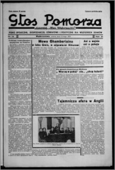 Głos Pomorza : dawniej "Głos Wąbrzeski" : pismo społeczne, gospodarcze, oświatowe i polityczne dla wszystkich stanów 1939.02.04, R. 21, nr 15