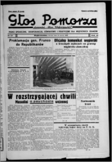 Głos Pomorza : dawniej "Głos Wąbrzeski" : pismo społeczne, gospodarcze, oświatowe i polityczne dla wszystkich stanów 1939.03.28, R. 21, nr 37