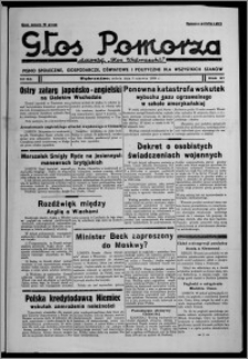 Głos Pomorza : dawniej "Głos Wąbrzeski" : pismo społeczne, gospodarcze, oświatowe i polityczne dla wszystkich stanów 1939.06.03, R. 21, nr 64