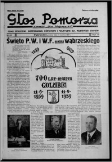 Głos Pomorza : dawniej "Głos Wąbrzeski" : pismo społeczne, gospodarcze, oświatowe i polityczne dla wszystkich stanów 1939.06.10, R. 21, nr 67