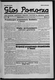 Głos Pomorza : dawniej "Głos Wąbrzeski" : pismo społeczne, gospodarcze, oświatowe i polityczne dla wszystkich stanów 1939.06.20, R. 21, nr 71