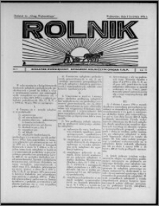 Rolnik : dodatek poświęcony sprawom rolniczym : organ T.R.P. : dodatek do "Głosu Wąbrzeskiego" 1936.04.02, R. 4[!], nr 9 [i.e. 12]