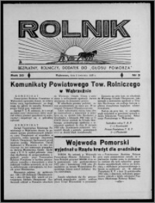 Rolnik : bezpłatny rolniczy dodatek do "Głosu Pomorza" 1938.04.02, R. 20[!], nr 3