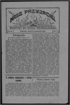 Nasz Przyjaciel : dodatek do "Głosu Wąbrzeskiego" 1924.10.18, R. 1, nr 34