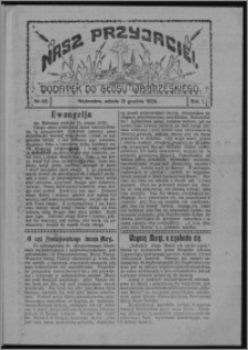 Nasz Przyjaciel : dodatek do "Głosu Wąbrzeskiego" 1924.12.13, R. 1, nr 42