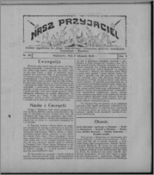 Nasz Przyjaciel : dodatek tygodniowy "Głosu Wąbrzeskiego" poświęcony sprawom oświatowym, kulturalnym i literackim 1928.11.03, R. 5, nr 43