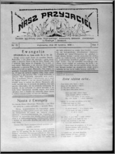 Nasz Przyjaciel : dodatek tygodniowy "Głosu Wąbrzeskiego" poświęcony sprawom oświatowym, kulturalnym i literackim 1929.04.20, R. 7 [i.e. 6], nr 15 [i.e. 16]