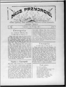 Nasz Przyjaciel : dodatek tygodniowy "Głosu Wąbrzeskiego" poświęcony sprawom oświatowym, kulturalnym i literackim 1929.05.18, R. 7 [i.e. 6], nr 18 [i.e. 19]