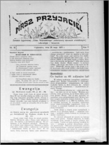 Nasz Przyjaciel : dodatek tygodniowy "Głosu Wąbrzeskiego" poświęcony sprawom oświatowym, kulturalnym i literackim 1929.05.25, R. 7 [i.e. 6], nr 19 [i.e. 20]