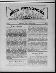 Nasz Przyjaciel : dodatek tygodniowy "Głosu Wąbrzeskiego" poświęcony sprawom oświatowym, kulturalnym i literackim 1929.08.10, R. 7 [i.e. 6], nr 27