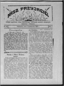 Nasz Przyjaciel : dodatek tygodniowy "Głosu Wąbrzeskiego" poświęcony sprawom oświatowym, kulturalnym i literackim 1929.10.05, R. 7 [i.e. 6], nr 33