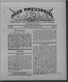 Nasz Przyjaciel : dodatek tygodniowy "Głosu Wąbrzeskiego" poświęcony sprawom oświatowym, kulturalnym i literackim 1931.08.08, R. 9, nr 32