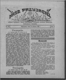 Nasz Przyjaciel : dodatek tygodniowy "Głosu Wąbrzeskiego" poświęcony sprawom oświatowym, kulturalnym i literackim 1931.08.15, R. 9, nr 33