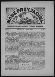 Nasz Przyjaciel : dodatek tygodniowy "Głosu Wąbrzeskiego" poświęcony sprawom oświatowym, kulturalnym i literackim 1933.01.07, R. 11, nr 1