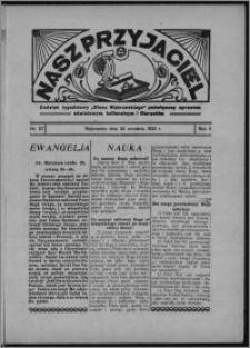 Nasz Przyjaciel : dodatek tygodniowy "Głosu Wąbrzeskiego" poświęcony sprawom oświatowym, kulturalnym i literackim 1933.09.30, R. 11, nr 57 [i.e. 40]