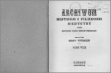 Archiwum Historii i Filozofii Medycyny 1928 t.8 z.2