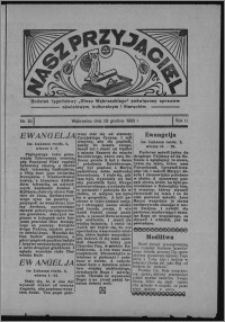 Nasz Przyjaciel : dodatek tygodniowy "Głosu Wąbrzeskiego" poświęcony sprawom oświatowym, kulturalnym i literackim 1933.12.23, R. 11, nr 52