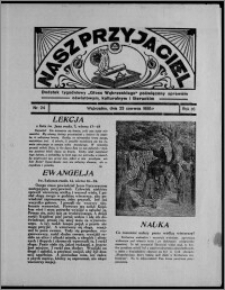 Nasz Przyjaciel : dodatek tygodniowy "Głosu Wąbrzeskiego" poświęcony sprawom oświatowym, kulturalnym i literackim 1935.06.22, R. 16[!], nr 24