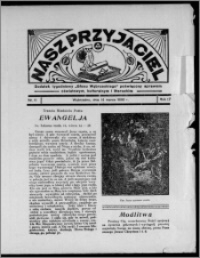 Nasz Przyjaciel : dodatek tygodniowy "Głosu Wąbrzeskiego" poświęcony sprawom oświatowym, kulturalnym i literackim 1936.03.14, R. 17, nr 11