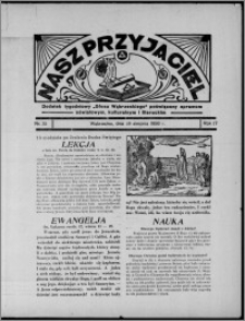 Nasz Przyjaciel : dodatek tygodniowy "Głosu Wąbrzeskiego" poświęcony sprawom oświatowym, kulturalnym i literackim 1936.08.29, R. 17, nr 35