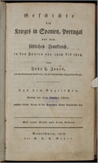 Geschichte des Krieges in Spanien, Portugal und dem südlichen Frankreich in den Jahren von 1808 bis 1814