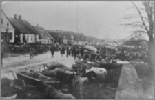 Kleszczele (woj. podlaskie) – rynek - reprodukcja zdjęcia przed 1939 r. płd.