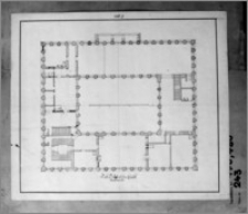 Toruń. Archiwum Państwowe. Zbiory Kartograficzne, sygn. Inw. 480 T. 243. Projekt przebudowy Ratusza Staromiejskiego aut. Jana Baptysty Cocchi (?). Rzut piętra