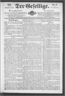 Der Gesellige : Graudenzer Zeitung 1891.01.03, Jg. 65, No. 2