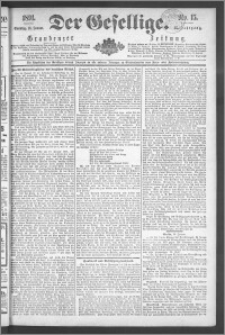 Der Gesellige : Graudenzer Zeitung 1891.01.18, Jg. 65, No. 15