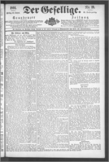 Der Gesellige : Graudenzer Zeitung 1891.01.23, Jg. 65, No. 19