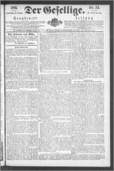 Der Gesellige : Graudenzer Zeitung 1891.01.29, Jg. 65, No. 24