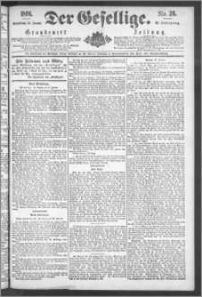 Der Gesellige : Graudenzer Zeitung 1891.01.31, Jg. 65, No. 26