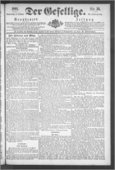 Der Gesellige : Graudenzer Zeitung 1891.02.12, Jg. 65, No. 36