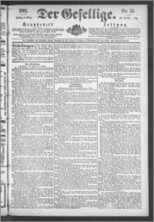 Der Gesellige : Graudenzer Zeitung 1891.03.06, Jg. 65, No. 55