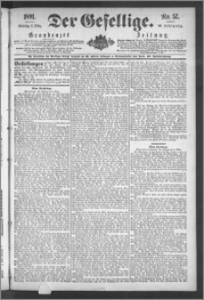Der Gesellige : Graudenzer Zeitung 1891.03.08, Jg. 65, No. 57