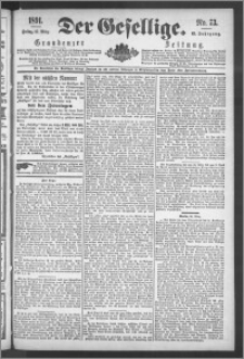 Der Gesellige : Graudenzer Zeitung 1891.03.27, Jg. 65, No. 73
