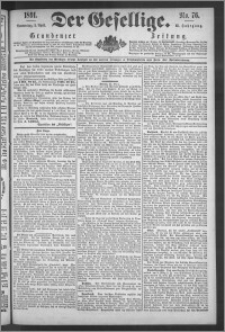 Der Gesellige : Graudenzer Zeitung 1891.04.02, Jg. 65, No. 76