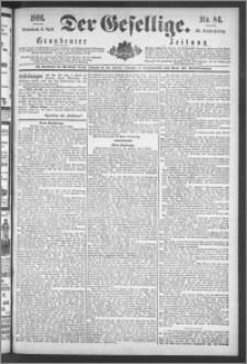 Der Gesellige : Graudenzer Zeitung 1891.04.11, Jg. 65, No. 84