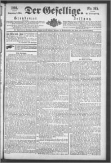 Der Gesellige : Graudenzer Zeitung 1891.05.07, Jg. 65, No. 105