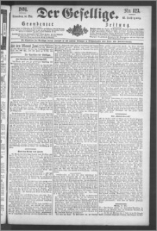 Der Gesellige : Graudenzer Zeitung 1891.05.30, Jg. 65, No. 123