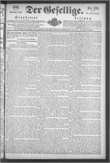 Der Gesellige : Graudenzer Zeitung 1891.06.03, Jg. 65, No. 126