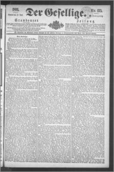 Der Gesellige : Graudenzer Zeitung 1891.06.13, Jg. 65, No. 135