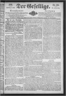 Der Gesellige : Graudenzer Zeitung 1891.06.25, Jg. 65, No. 145