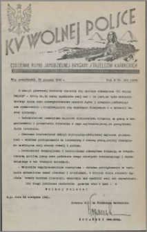 Ku Wolnej Polsce : codzienne pismo Samodzielnej Brygady Strzelców Karpackich 1941.08.25, R. 2 nr 203 (309)