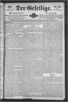 Der Gesellige : Graudenzer Zeitung 1891.07.08, Jg. 66, No. 156